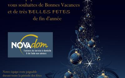 NOVADOM vous souhaite de merveilleuses fêtes !